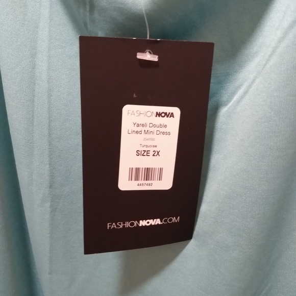 🔥 NWT Fashion Nova Yareli Double Lined Mini Dress Women's Size 2X - Picture 6 of 6